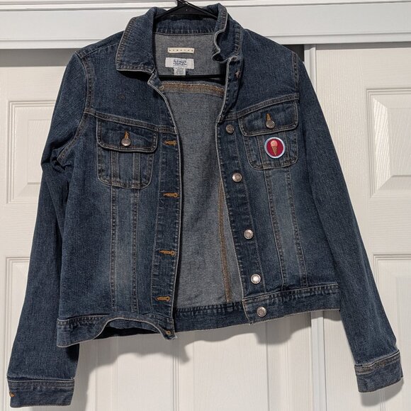Old Navy Size Small Stretch Jean Jacket - Picture 1 of 5